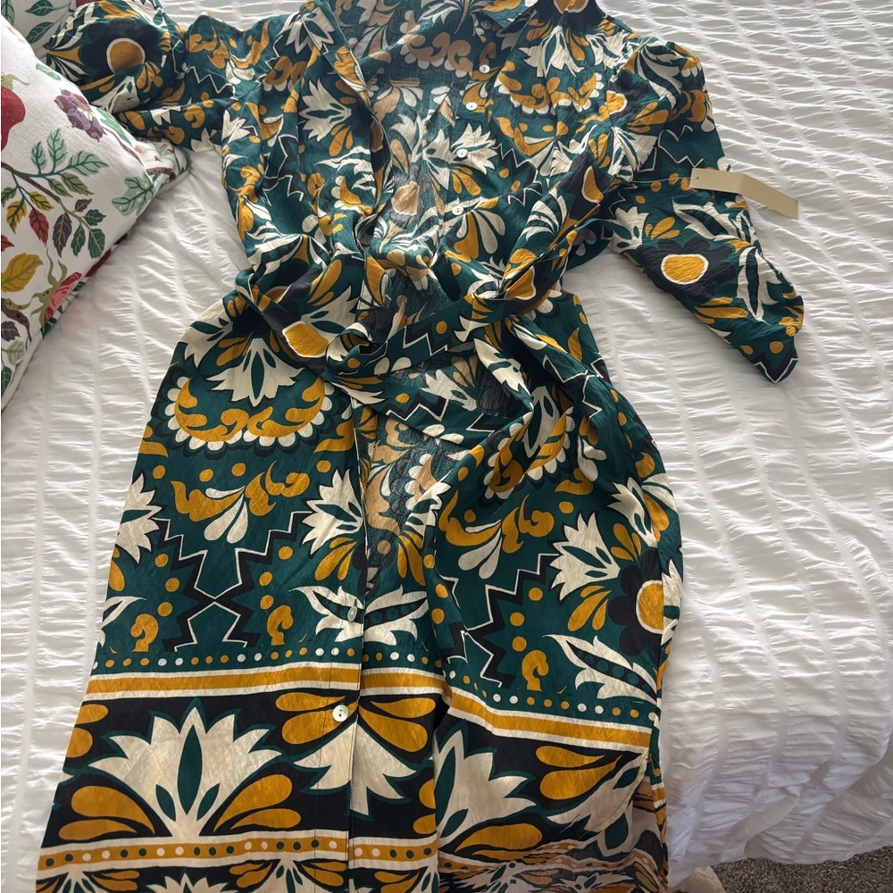 Figueroa & Flower Button Front Shirt Dress
